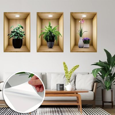 3D stenska nalepka za dekoracijo (3 kosi) | VASUART