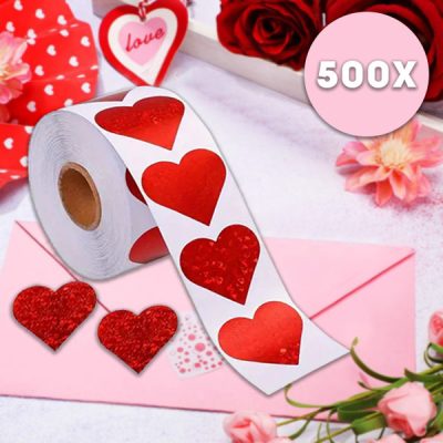 Nalepka v obliki srca (500 kosov) | HEARTSTICKER