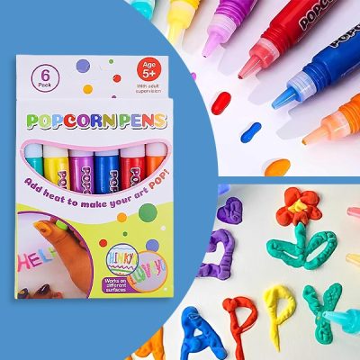 Magični puhasti 3D markerji - Komplet 6 | PUFFPENS