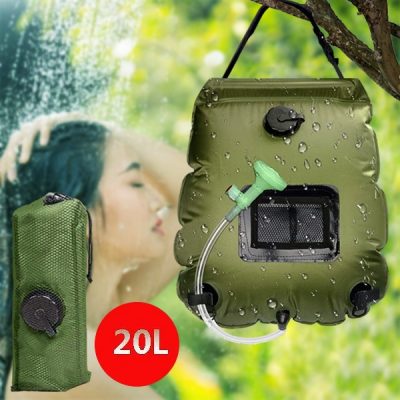 Solarni tuš za kampiranje z vgrajenim termometrom (20 L) | SHOWDY