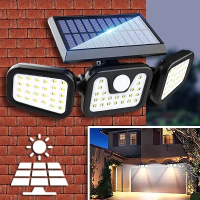 Solarna luč s senzorjem gibanja - 3 načini, zložljiva, brez ožičenja | SENSBEAM