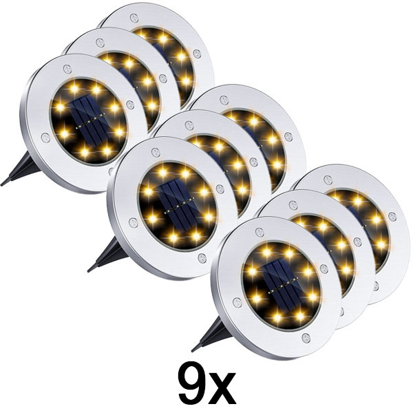 3x Sončne talne luči za zunanjo uporabo (3 kosi) | LUMIGARD