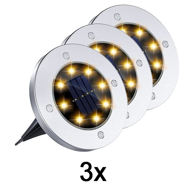 1x Sončne talne luči za zunanjo uporabo (3 kosi) | LUMIGARD